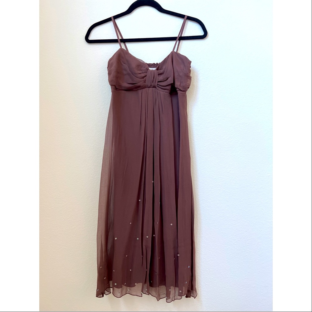 Sequin silk dress